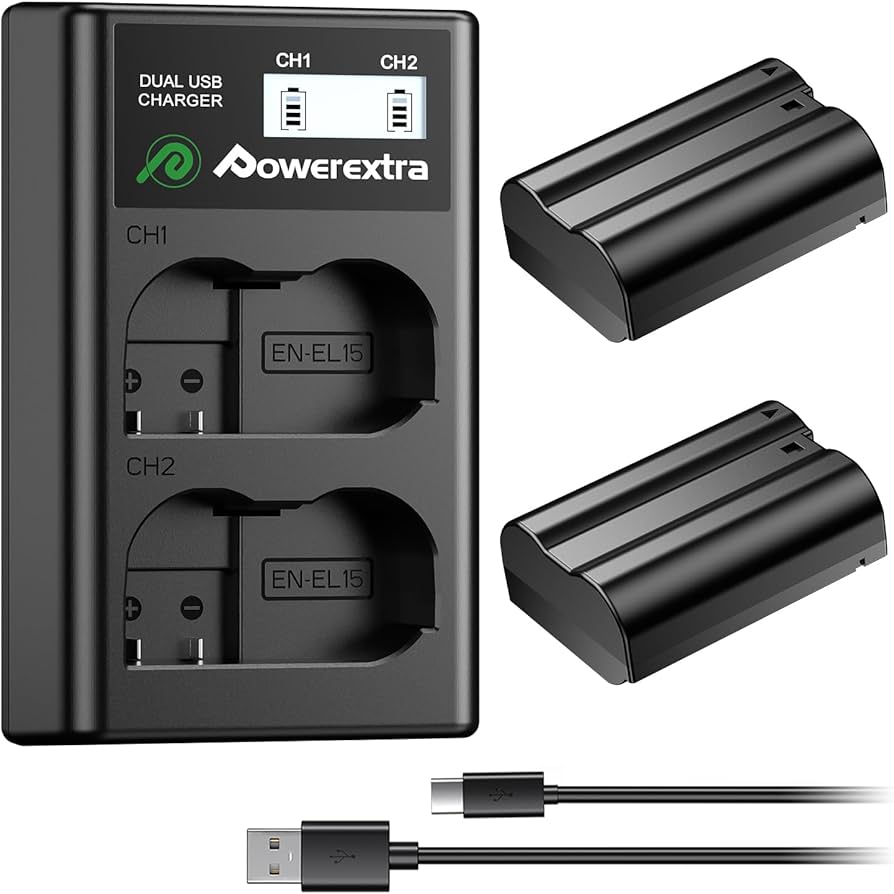 Amazon | Powerextra EN-EL15a EN-EL15b EN-EL15c バッテリーと